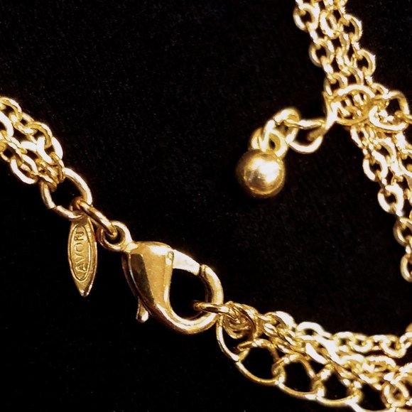 Vintage Avon Triple Strand Necklace - Picture 3 of 3